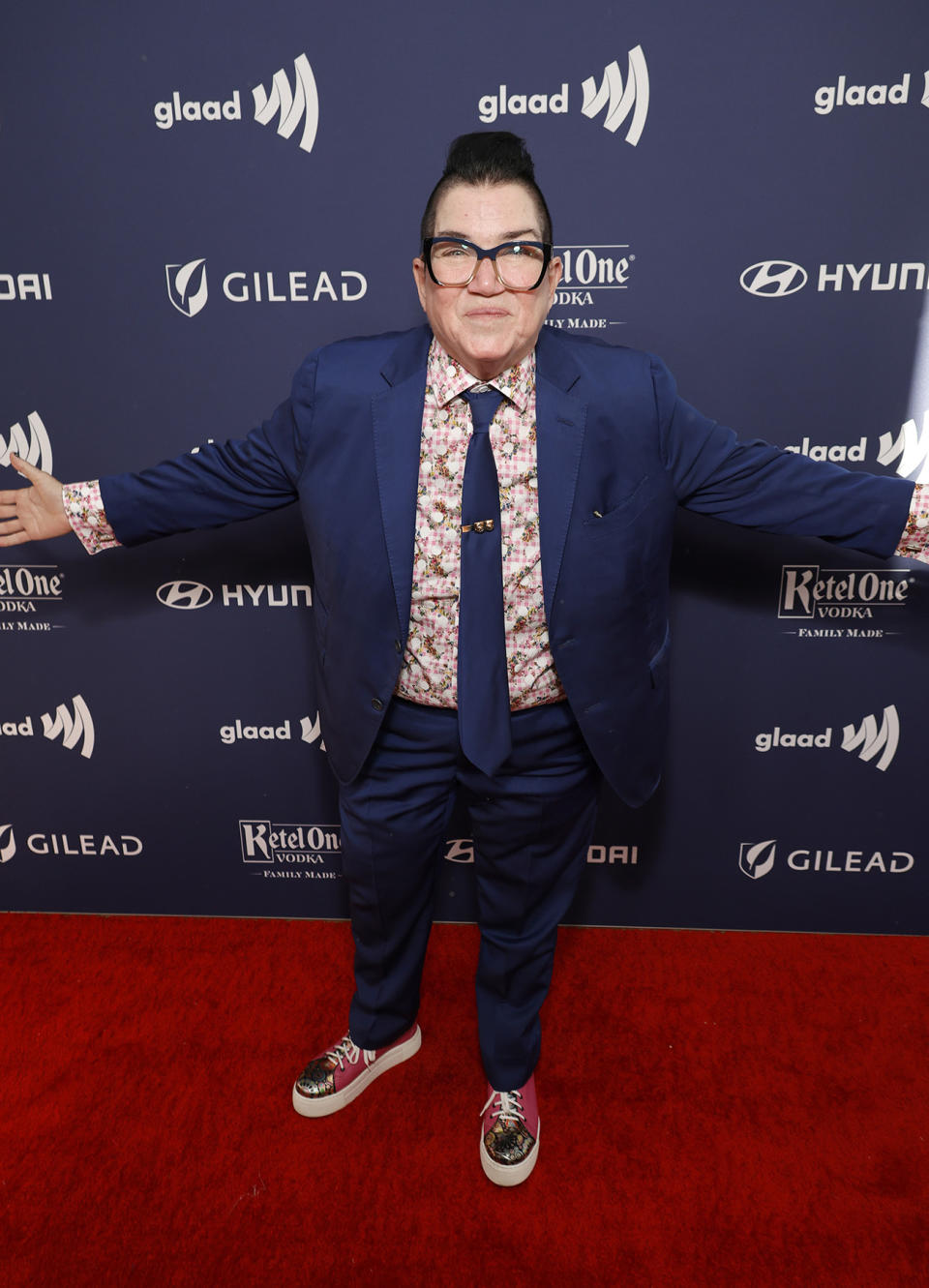 <p>BEVERLY HILLS, CALIFORNIA – MARCH 30: Lea DeLaria attends the GLAAD Media Awards at The Beverly Hilton on March 30, 2023 in Beverly Hills, California. (Photo by Frazer Harrison/Getty Images for GLAAD)</p>