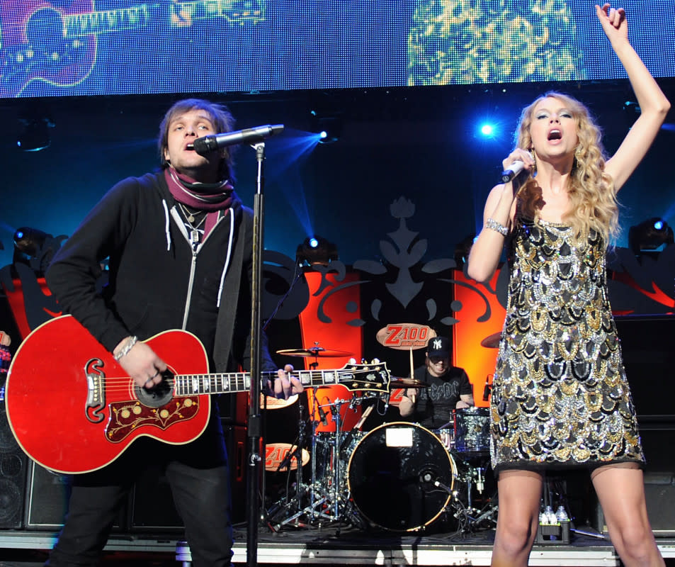 Martin Johnson and Taylor Swift<p>Bryan Bedder/Getty Images</p>