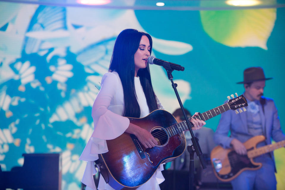 Country singer Kacey Musgraves is seen on March 30. (Photo: NBC via Getty Images)