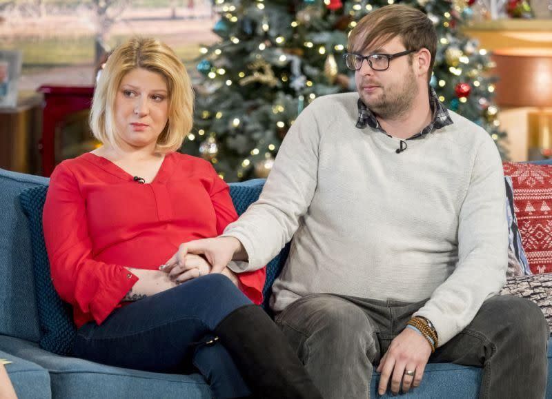 Hayley Martin and her husband Scott have chosen to deliver their baby even though she isn't expected to live. Source: ITV