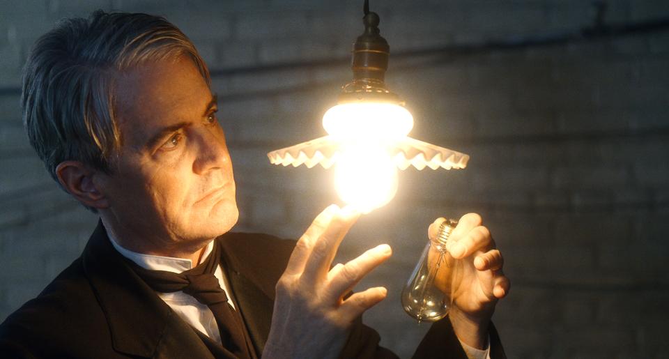 As Thomas Edison, Kyle MacLachlan’s winning smile here turns hollow and smugLionsgate UK