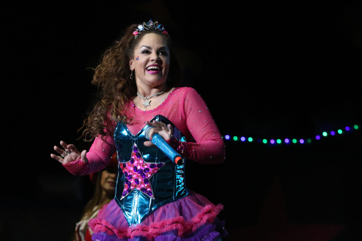 MEXICO CITY, MEXICO - MARCH 31:  Tatiana performs at Arena Ciudad de México on MARCH 31, 2019 in Mexico City, Mexico. (Photo by Adrián Monroy/Medios y Media/Getty Images)