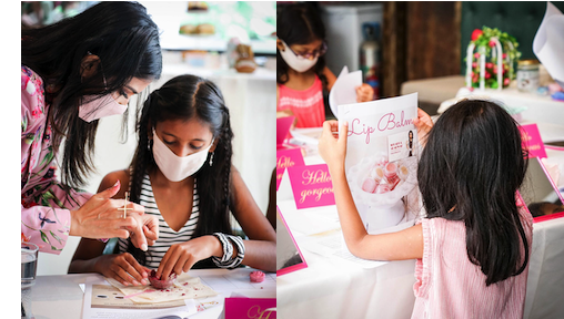 Organic Makeup Class for Kids by Makeup Artist in Singapore Shradha ProStylist