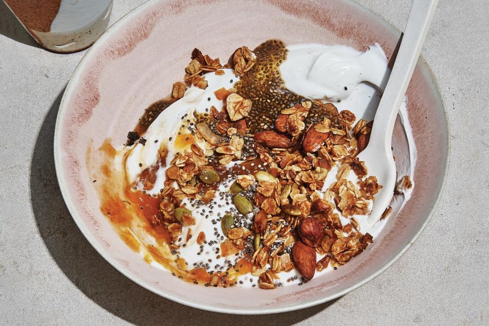 Hazelnut Granola and Chia Pudding Bowls