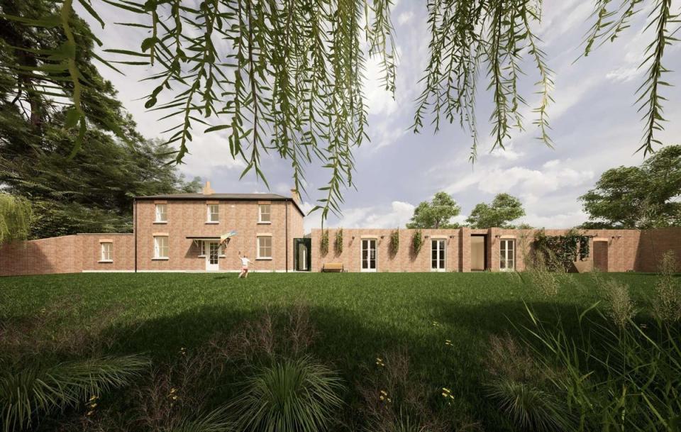 The proposed design increases the home's footprint by almost 1,000 square feet (Savills)