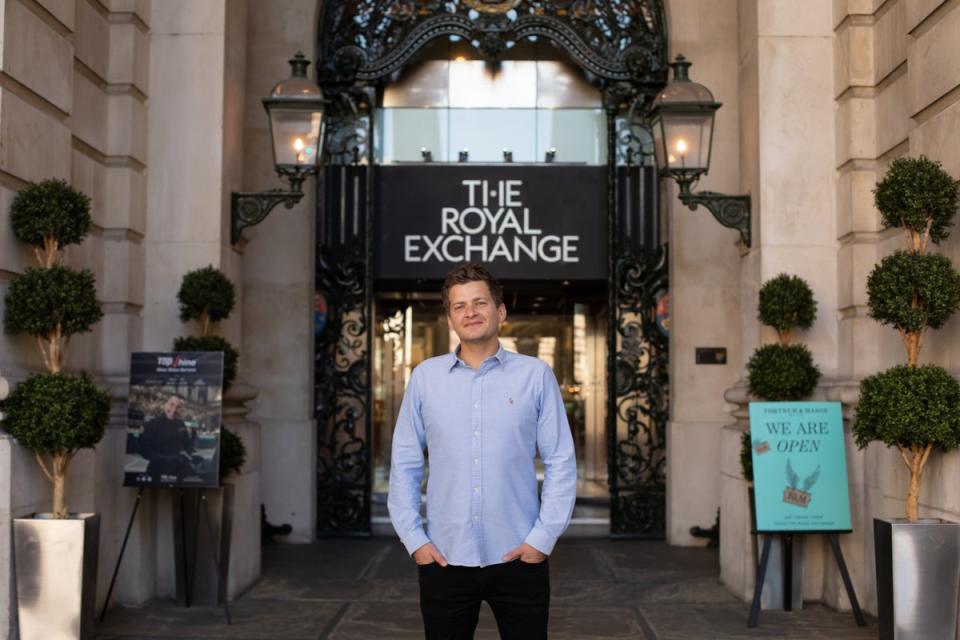 Incipio CEO Ed Devenport outside the Royal Exchange   (Handout)