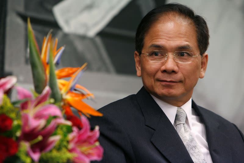 FILE PHOTO: You Si-kun pauses during an interview at his office in Taipei