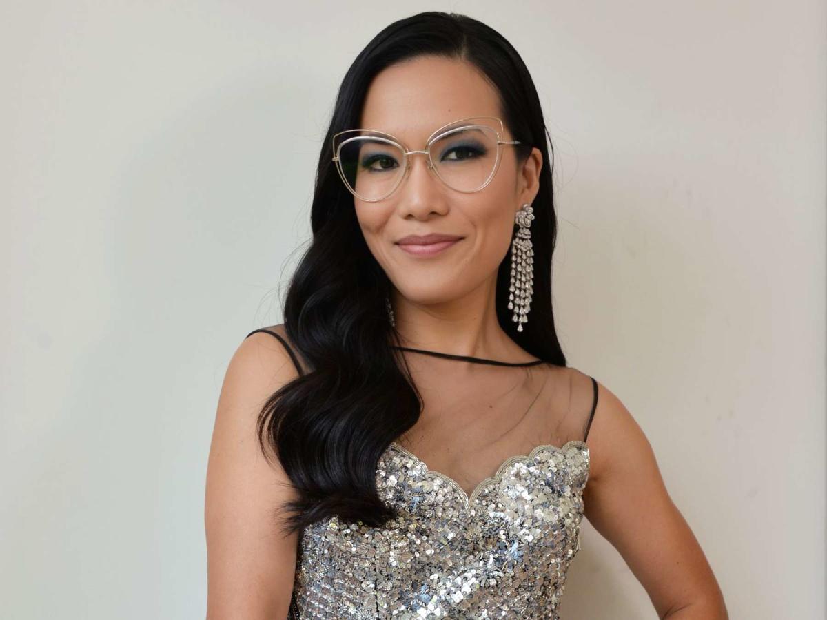 Ali Wong Wears a Denim Inspired Eye Look and Her Signature Glasses