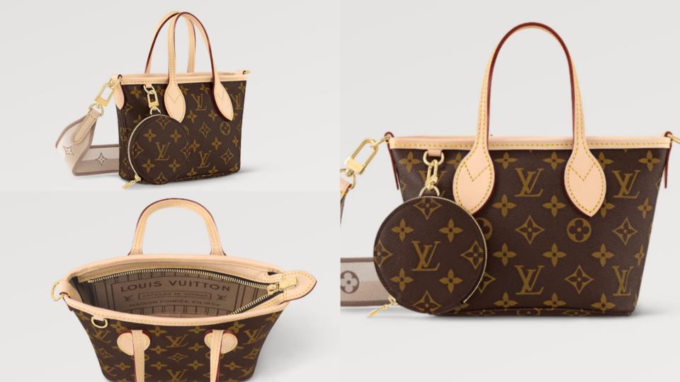 Louis Vuitton Neverfull BB迷你老花包，NT$74,500！圖片來源：Louis Vuitton