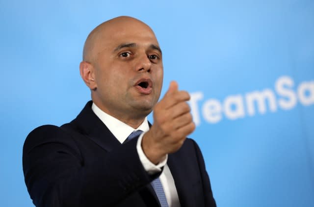 Home Secretary Sajid Javid