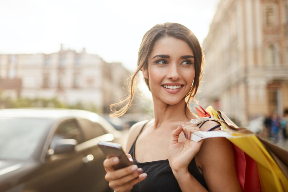 Woman-Shopping-Stock-Photo