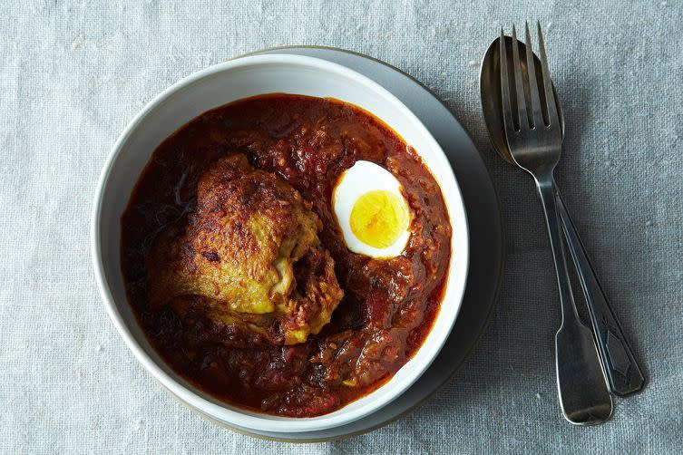 Ethiopian-Inspired Spicy Chicken Stew 