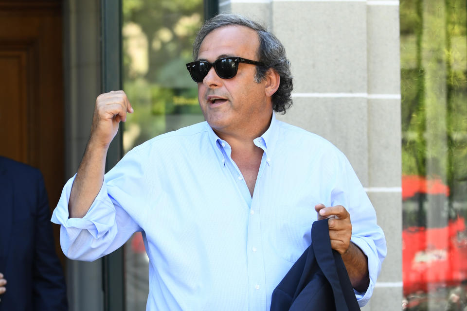 Michel Platini (Photo by ALAIN GROSCLAUDE / AFP)