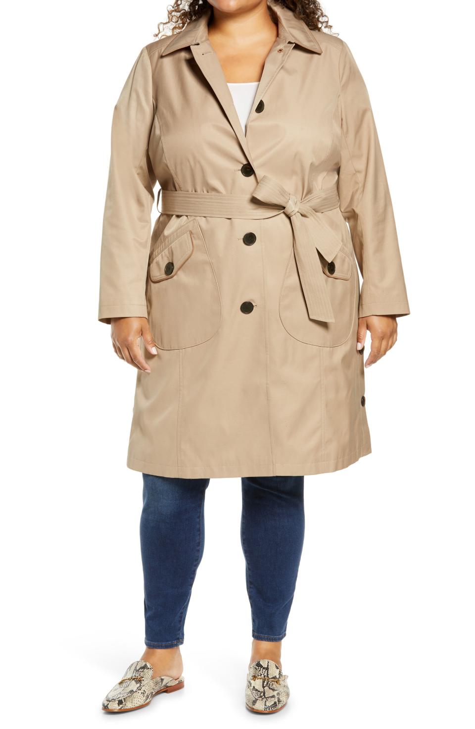 Water Repellent Trench Coat