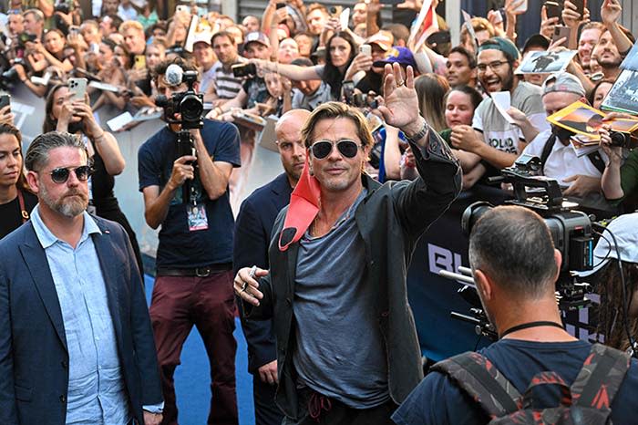 Brad Pitt viajó a París después de haber estado en Roma viendo a sus hijos