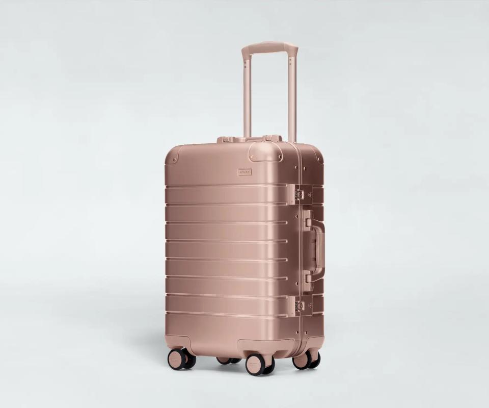 <p><a href="https://go.redirectingat.com?id=74968X1596630&url=https%3A%2F%2Fwww.awaytravel.com%2Fsuitcases%2Faluminum-carry-on%3Fcolor%3Drose_gold&sref=https%3A%2F%2Fwww.townandcountrymag.com%2Fleisure%2Ftravel-guide%2Fg44630189%2Fbest-hard-shell-luggage%2F" rel="nofollow noopener" target="_blank" data-ylk="slk:Shop Now;elm:context_link;itc:0;sec:content-canvas" class="link ">Shop Now</a></p><p>The Carry-On: Aluminum Edition</p><p>$625.00</p><p>awaytravel.com</p>