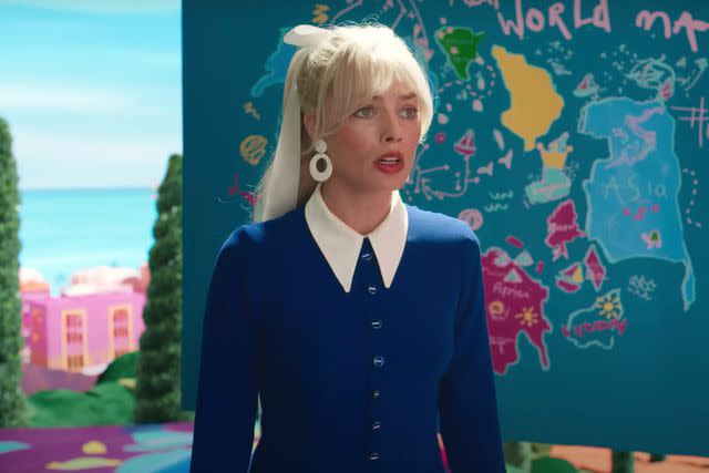 <p>Warner Bros./YouTube</p> Margot Robbie in "Barbie"