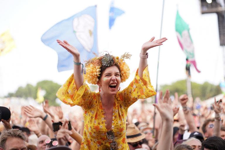 Glastonbury Festival 2019 is well and truly underway, with current forecasts predicting record-breaking temperatures at Worthy Farm this year. This year the festival is being headlined by Stormzy, The Killers and The Cure, with hundreds of other artists on the lineup including Kylie Minogue, Janet Jackson, Janelle Monae, Bastille, The Courteeners, Billie Eilish, Liam Gallagher, Vampire Weekend, Miley Cyrus, Christine and the Queens, Dave, Johnny Marr, Lewis Capaldi and Wu-Tang Clan. Throughout the festival, The Independent will be providing in-depth coverage, reviews, news, video and commentary, along with a rolling picture gallery, so you can keep up with all the action even if you're watching from home.Click through the gallery below to see the best pictures from Glastonbury so far:You can also see our pick of 20 acts you definitely shouldn't miss, here, and read a feature about what it's like to experience Glastonbury as a child, here.