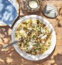 grain salad with trout