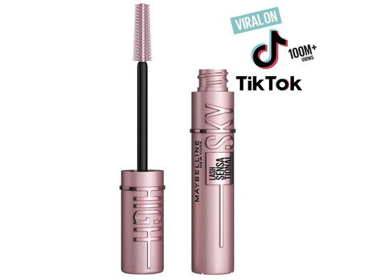 Maybelline's sky high mascara offers volume and length for your lashes without looking clumpy.