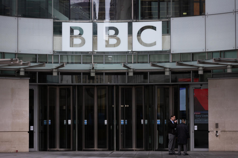 LONDON, UNITED KINGDOM - 2023/03/12: A general view of BBC Broadcasting House in London. (Photo by Tejas Sandhu/SOPA Images/LightRocket via Getty Images)