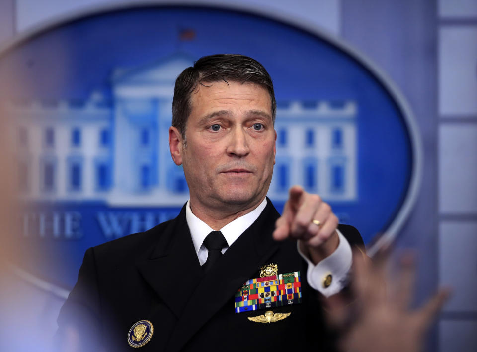 White House physician Dr. Ronny Jackson has confirmed Trump’s health. (AP Photo/Manuel Balce Ceneta)