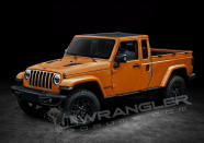 <p>JL Wrangler Forums renders the two- and four-door Wrangler pickup we've all been waiting for. </p>