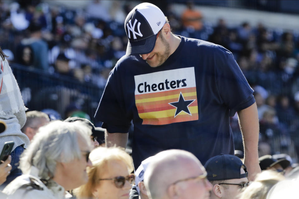 Rooting against the Astros has united much of the baseball world after the sign-stealing scandal. (AP Photo/Frank Franklin II, File)