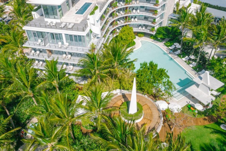 Membership at Miami Beach Edition’s Beach Club grants you access to a 70,000-square-foot private beach and two pools. The Miami Beach EDITION