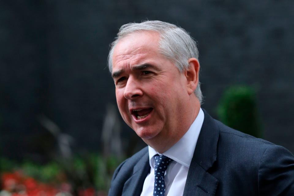 Geoffrey Cox outside 10 Downing Street (AFP/Getty Images)