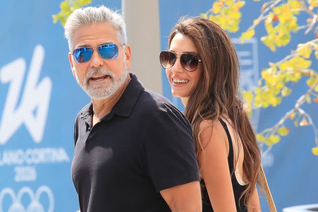 <p>Aissaoui Nacer / SplashNews</p> George Clooney and Amal Clooney