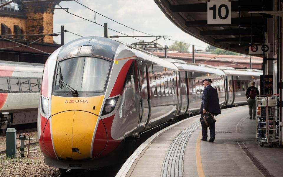 York Train Station in Yorkshire, north of England, northern powerhouse rail