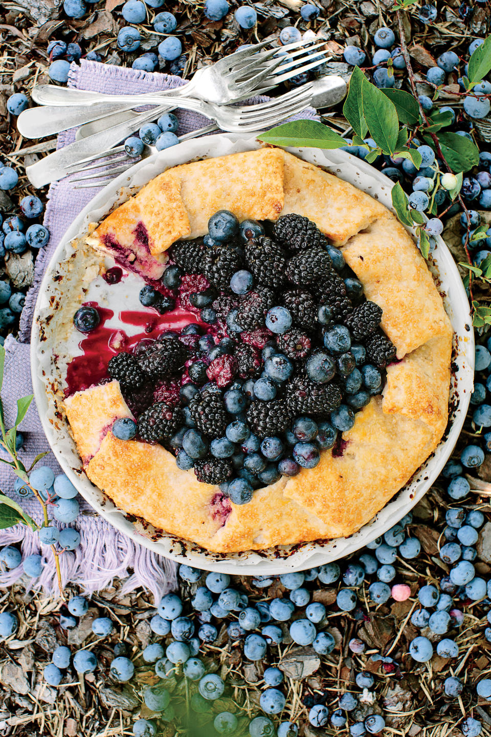 Double Berry-Almond Galette