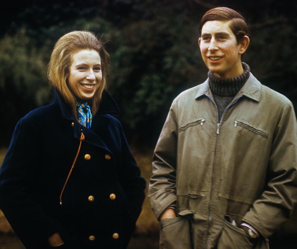 Prince Charles and Princess Anne Smiling