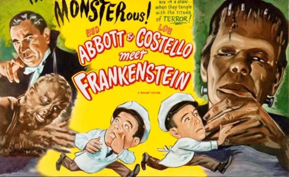Abbott and Costello meet Frankenstein plays at the Fox California Theatre on October 22.