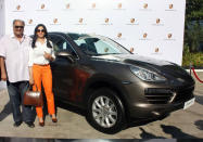 Sridevi who is basking in the success of her comeback flim gifted her husband Boney Kapoor a swanky new Porsche