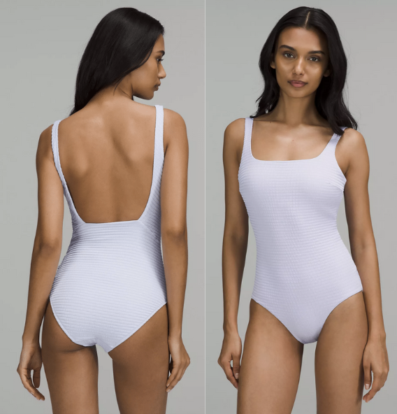 Cute Ribbed Swimsuit - One Piece Swimsuit - Zip-Front Swimsuit - Lulus