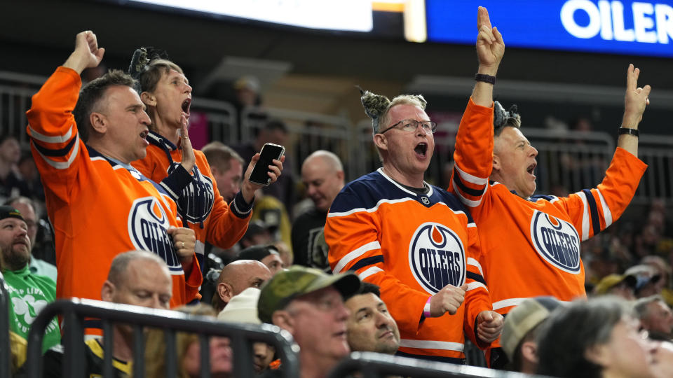 The NHL is making it hard on Oilers fans travelling for Game 2. (Getty)