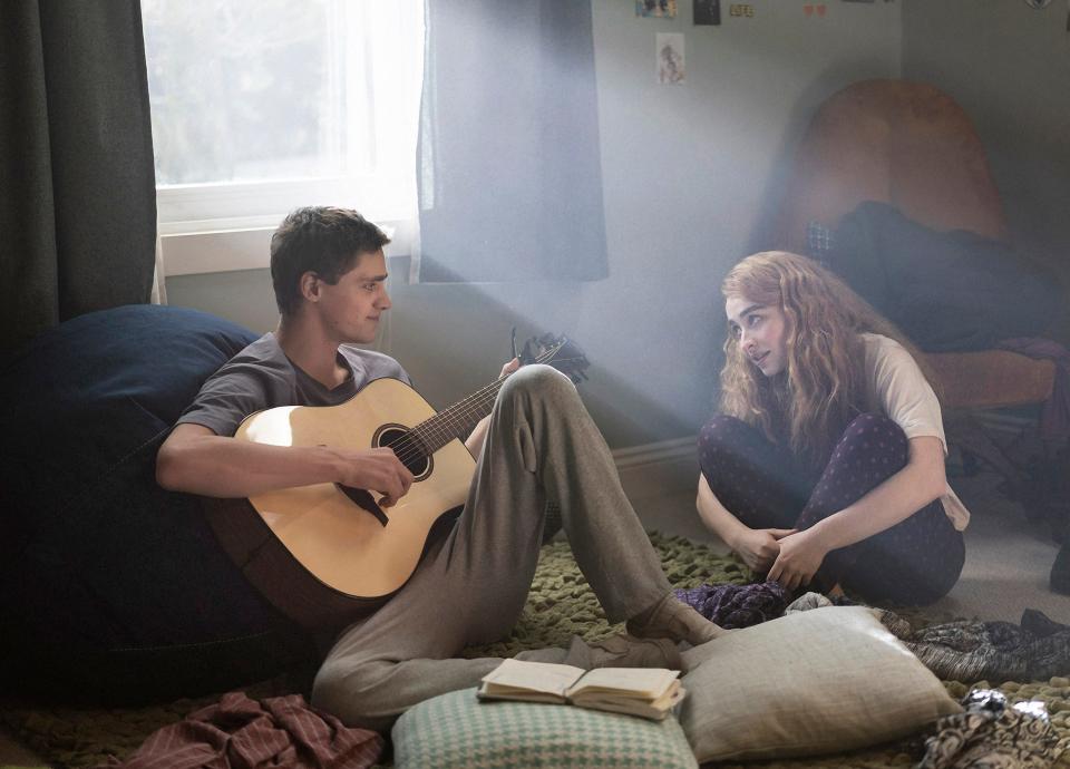 Inspirational drama "Clouds" features Fin Argus as a musically gifted 17-year-old diagnosed with a rare form of bone cancer and Sabrina Carpenter plays his best friend and bandmate.