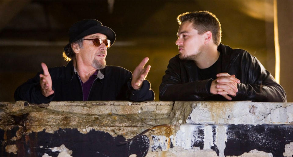 Jack Nicholson and Leonardo DiCaprio in 2006's The Departed (Warner Bros)