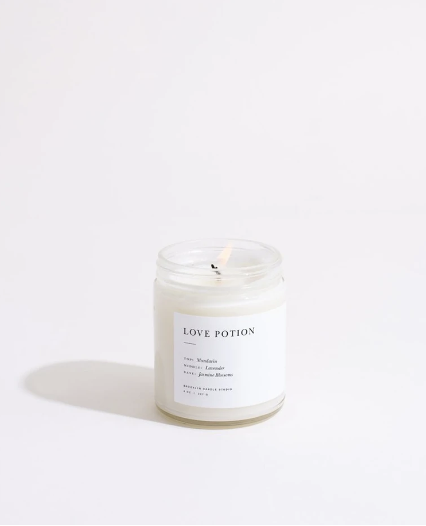 7) Love Potion Minimalist Candle