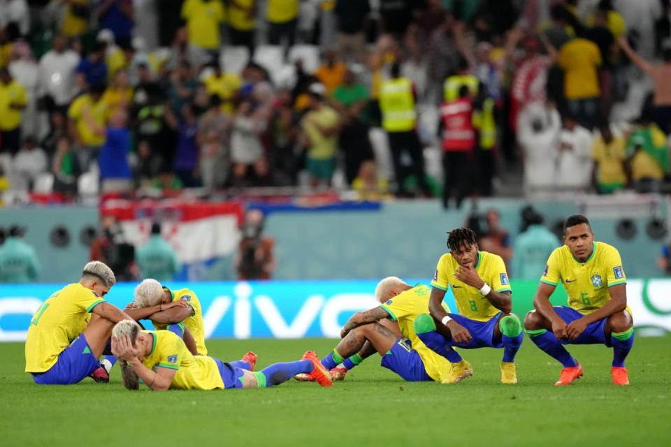 Brazil were shocked by Croatia in the quarter-finals (Nick Potts/PA) (PA Wire)
