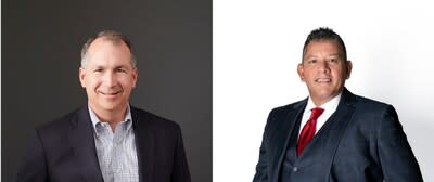 Two prominent names in the credit union and technology industry lead this innovative fund: Louis Hernandez, Jr.  (right) and Benson Porter (left).