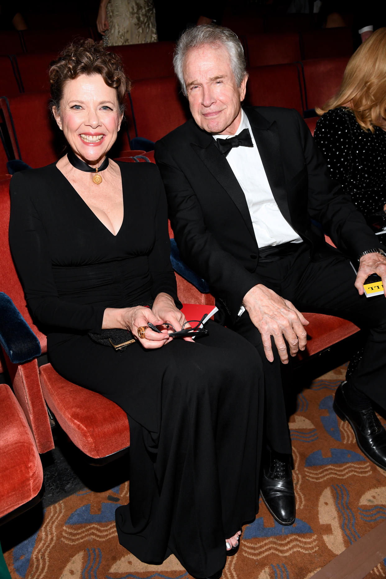 NEW YORK, NEW YORK - JUNE 09: Annette Bening and Warren Beatty  attend the 73rd Annual Tony Awards at Radio City Music Hall on June 09, 2019 in New York City. (Photo by Kevin Mazur/Getty Images for Tony Awards Productions)