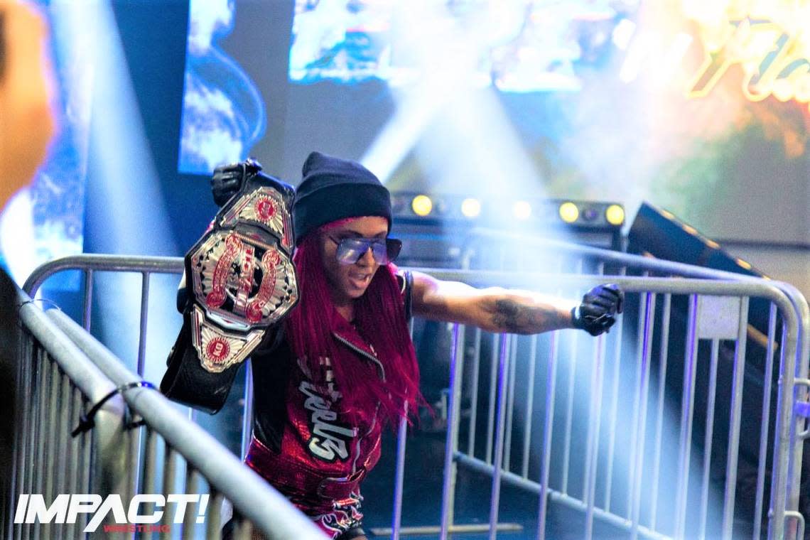 Tasha Steelz re-signed with Impact Wrestling, which will be in South Florida on Dec. 9 and 10 for Winter Warfare.