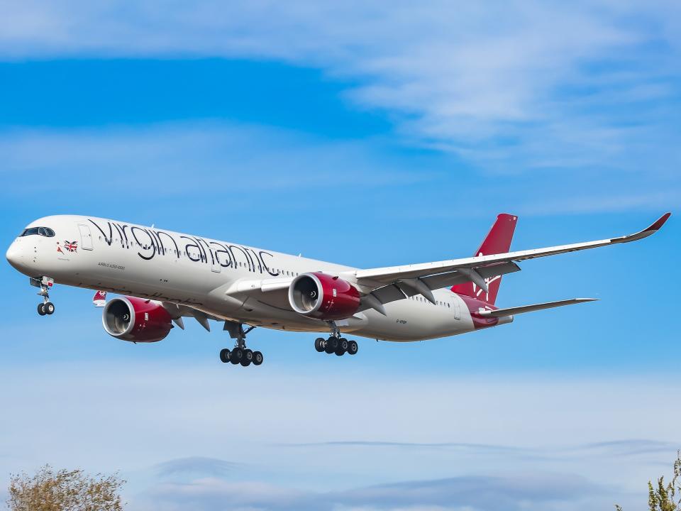 Virgin Atlantic Plane in Flight