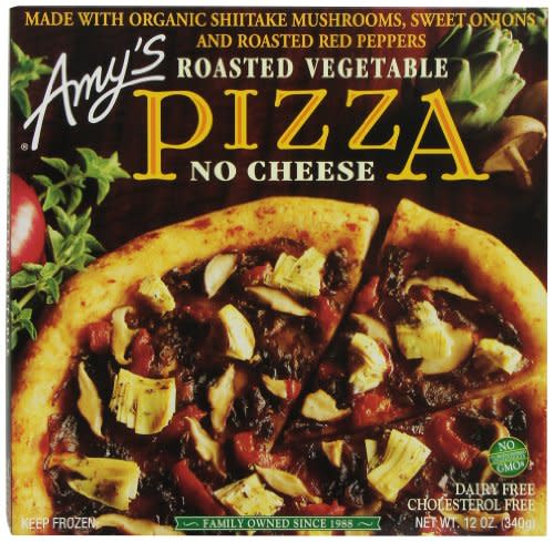 2) No-Cheese Roasted Vegetable Pizza