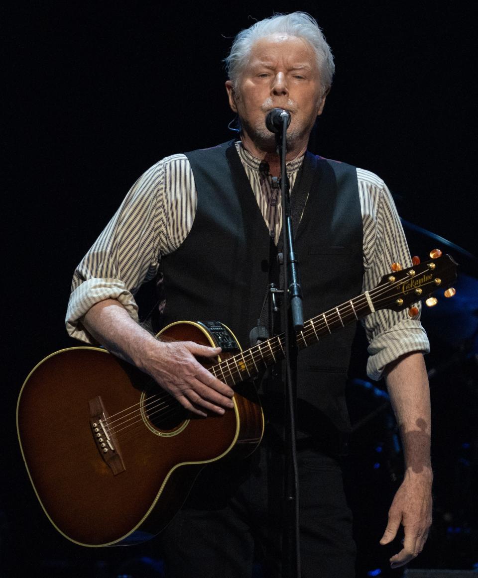 Don Henley performs with Eagles Monday, Oct. 9, 2023, at the Gainbridge Fieldhouse.