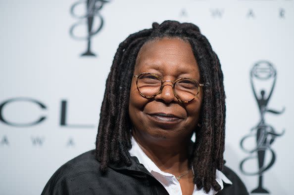 Whoopi Goldberg   arrives at 55th Annual CLIO Awards at Cipriani Wall Street on October 1, 2014 in New York City.  (Photo by Dave Kotinsky/Getty Images)