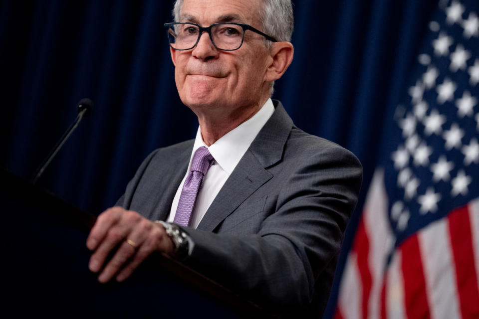 <em>Fed Chair Jerome Powell and his colleagues are reportedly mulling a 50 basis point rate cut when they meet next week in Washington.</em><p>Andrew Harnik/Getty Images</p>